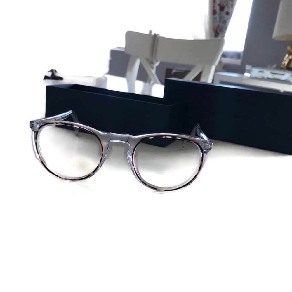 Warby Parker Haskel Crystal with Maple